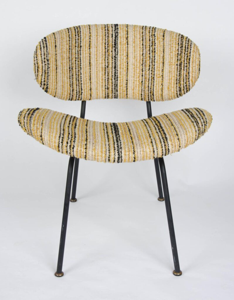 Pair of upholstered side chairs attributed to Rima2