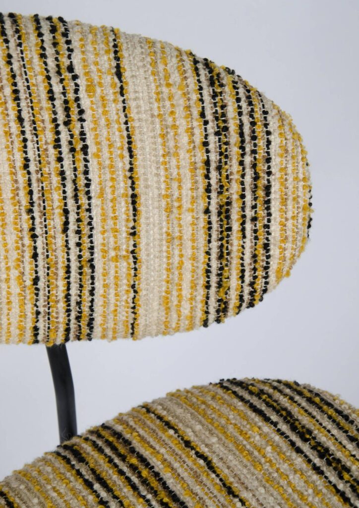 Pair of upholstered side chairs attributed to Rima3