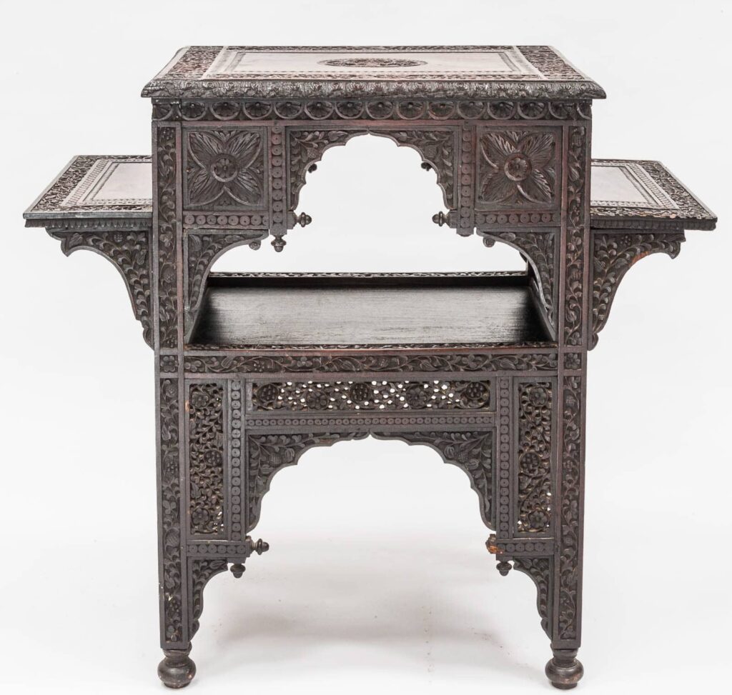 Syrian rosewood two tier table2