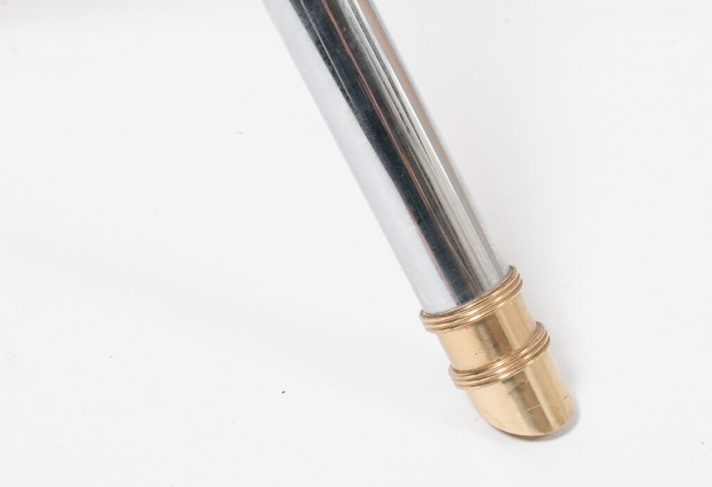 brass and steel desk by Maison Jansen-8