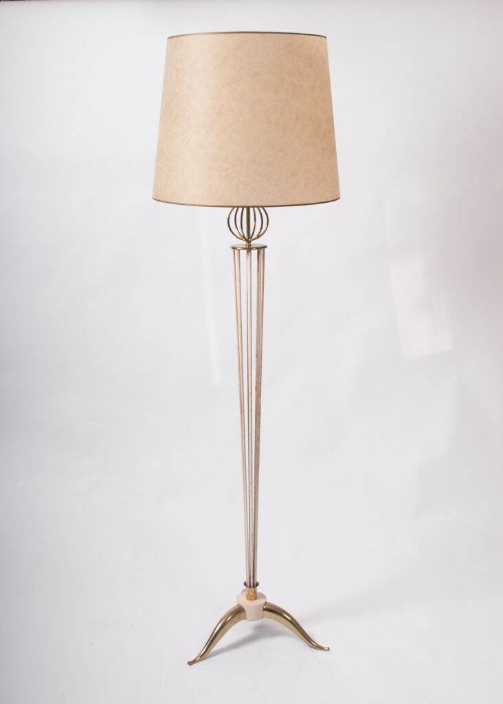 documented mid century Maison Arlus floor lamp-1