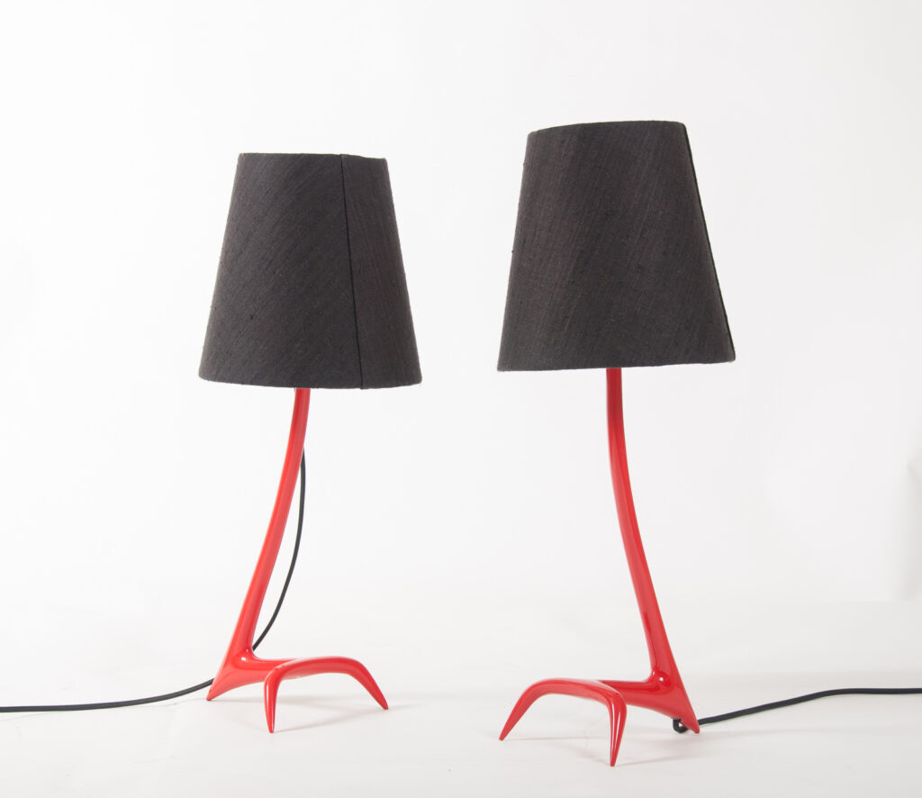 matched pair of Stockholm table lamps by Charles-1