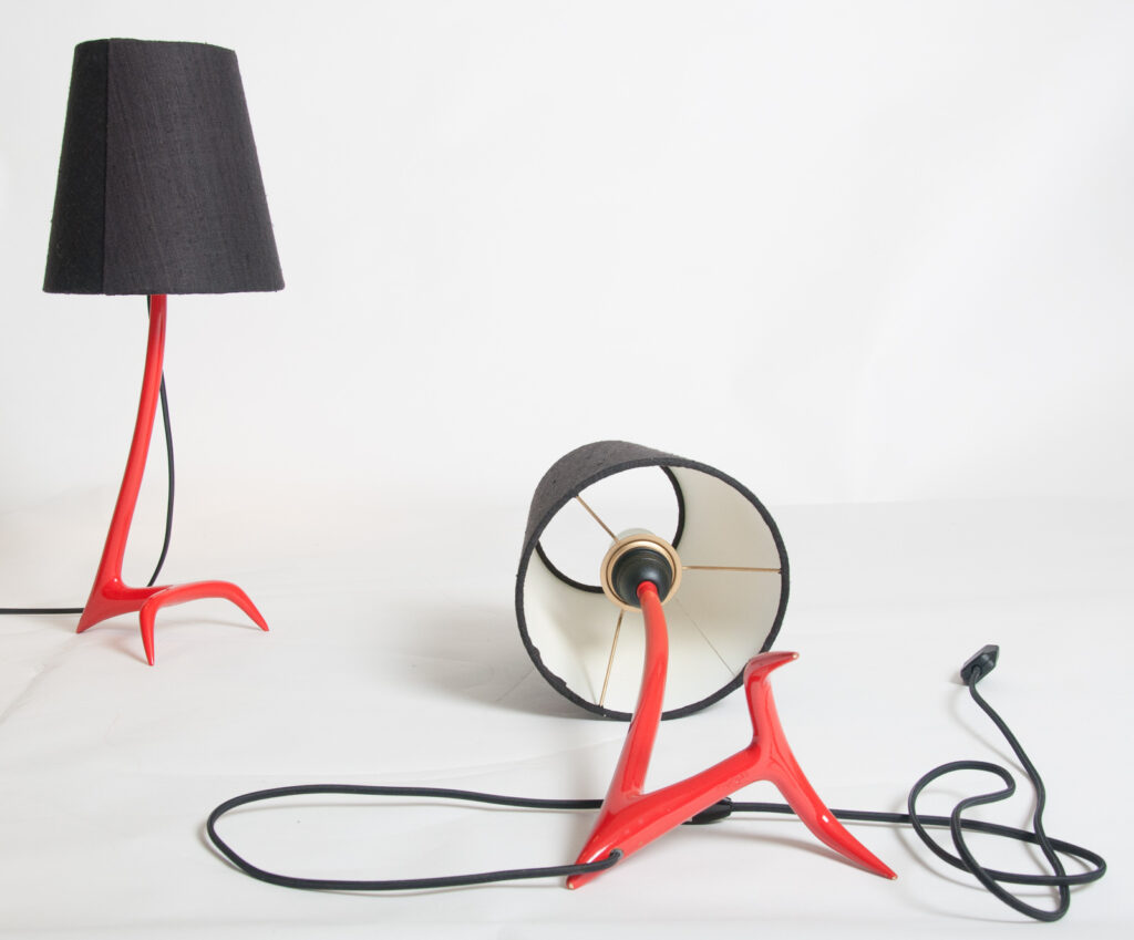 matched pair of Stockholm table lamps by Charles-15