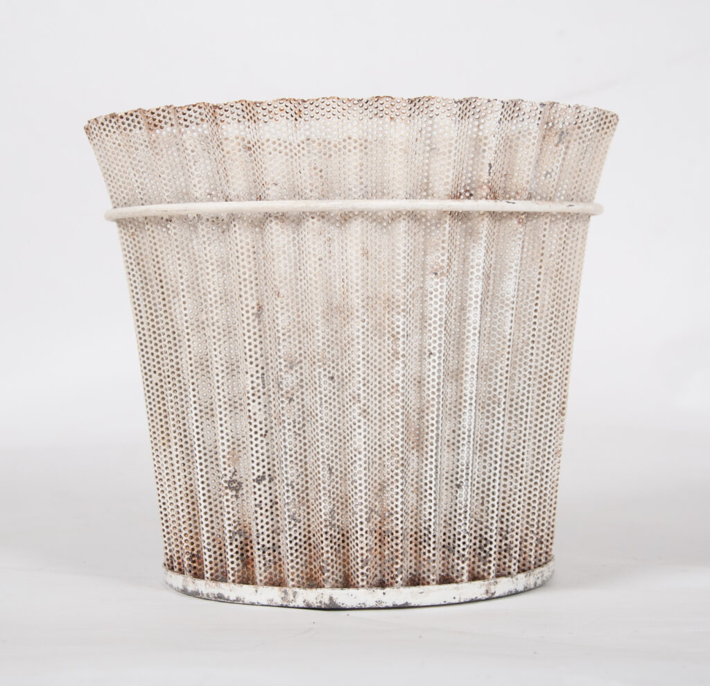 mid century French planter or wastepaper basket by Mathieu Mategot-3