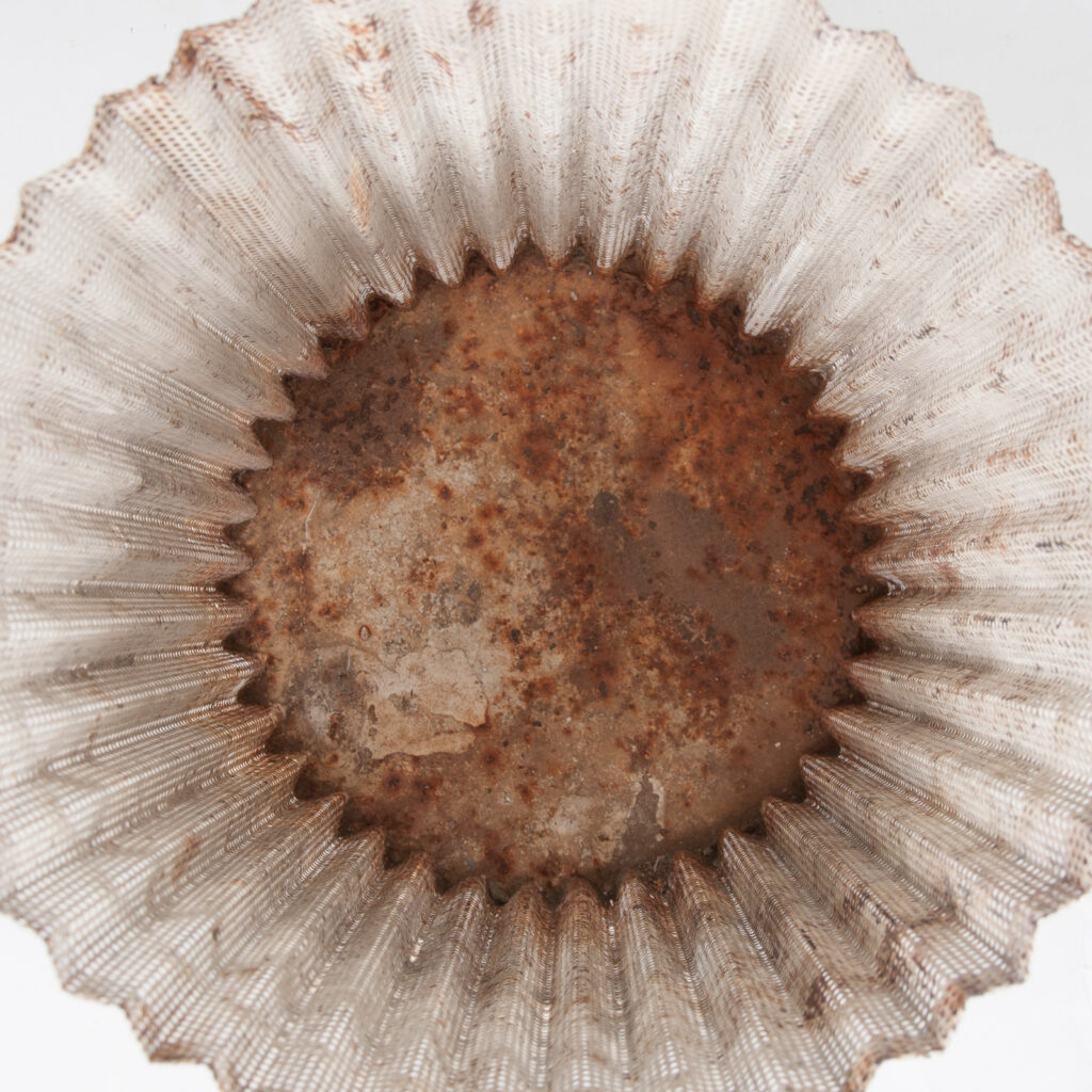 mid century French planter or wastepaper basket by Mathieu Mategot-5