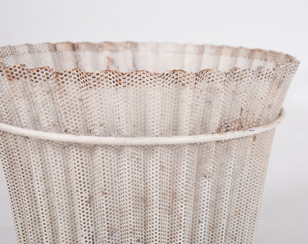 mid century French planter or wastepaper basket by Mathieu Mategot-7