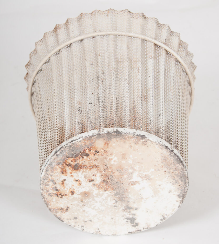 mid century French planter or wastepaper basket by Mathieu Mategot-8
