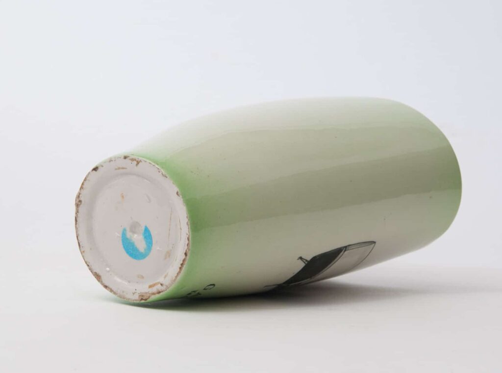 mid century ceramic factory vase-2