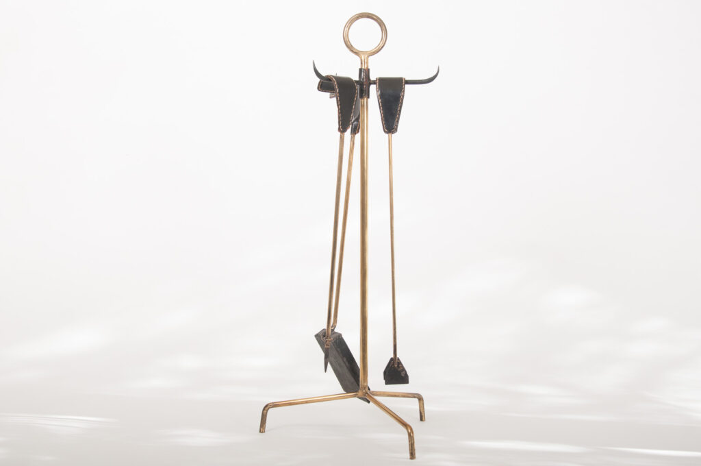 mid century leather and brass set of firetools-2.jpg