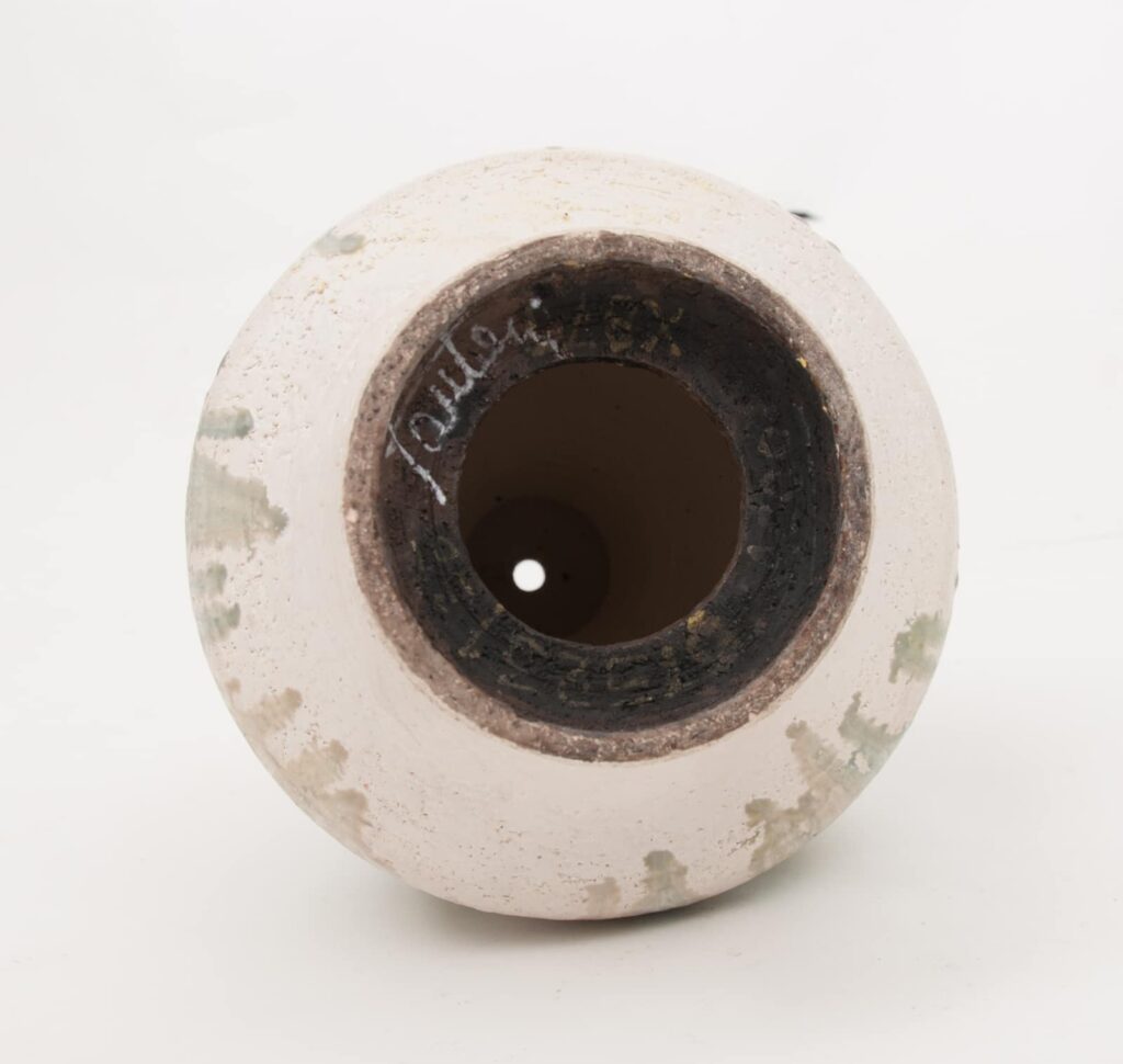 no 14 Marcello Fantoni pied de lampe vert-blanc-1