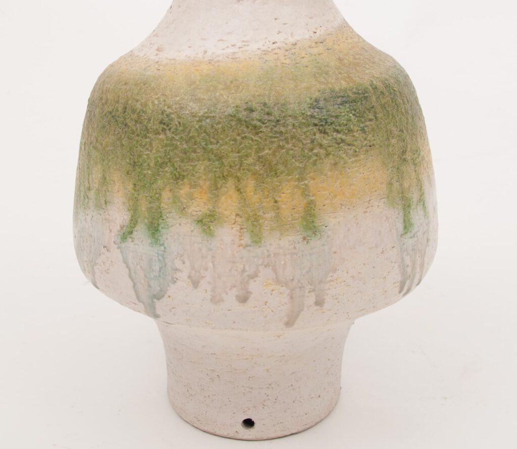 no 14 Marcello Fantoni pied de lampe vert-blanc-3