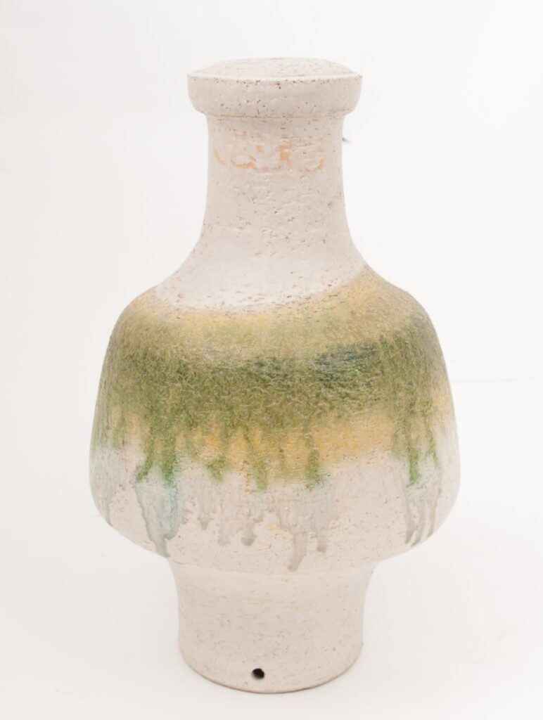 no 14 Marcello Fantoni pied de lampe vert-blanc-5