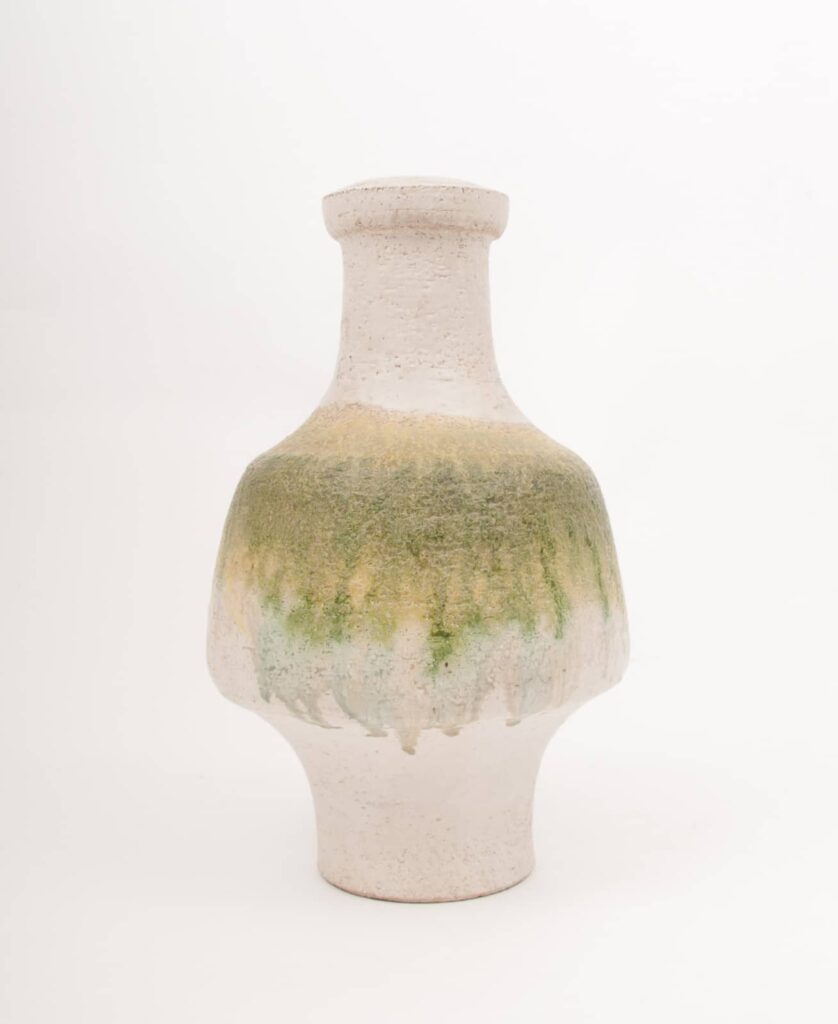 no 14 Marcello Fantoni pied de lampe vert-blanc-7