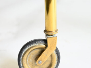 olive-green-leather-Jacques-Adnet-drinks-trolley-10