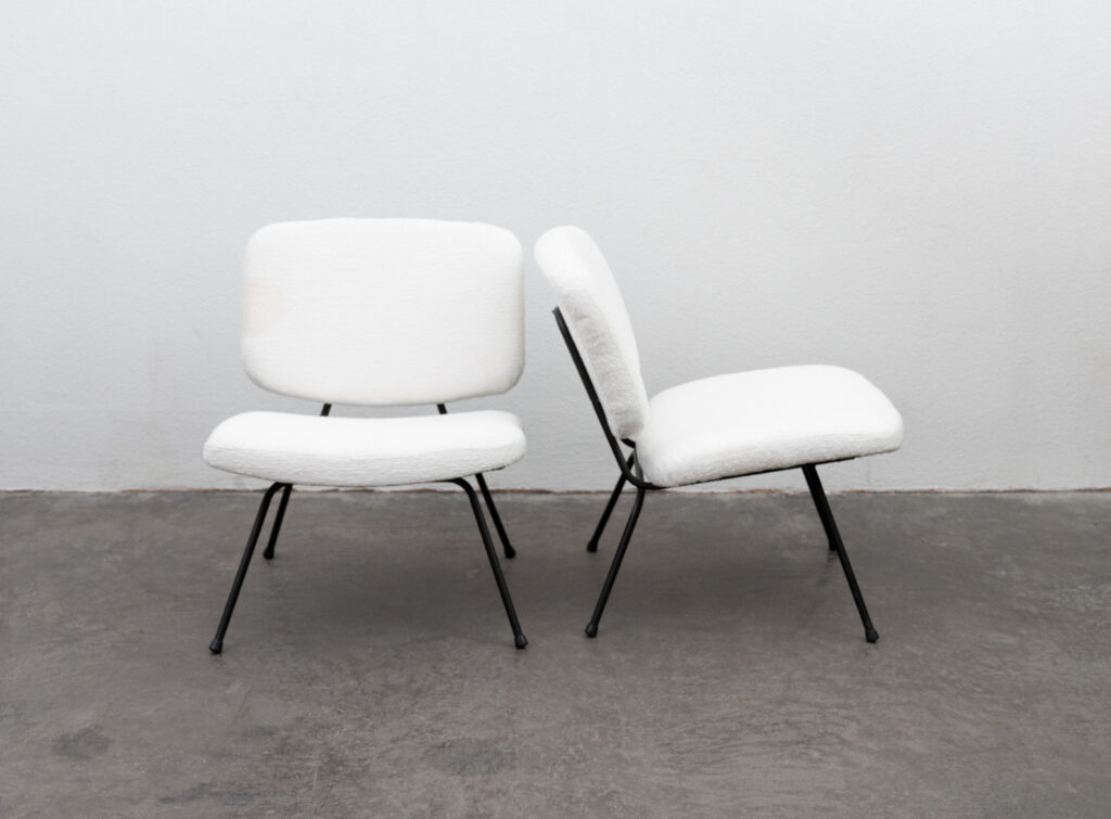 pair-of-low-chairs-by-Pierre-Paulin-and-Thonet-1950s1