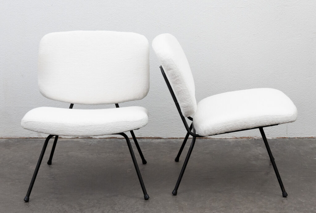 pair-of-low-chairs-by-Pierre-Paulin-and-Thonet-1950s2
