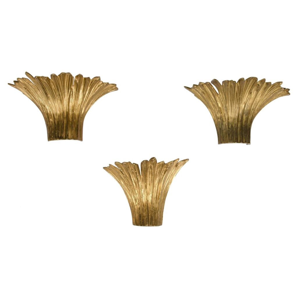 set of 3 Maison Charles Cascade sconces