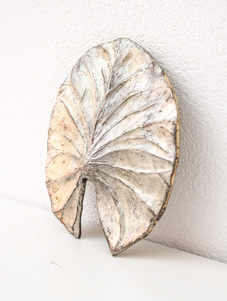 silvered-bronze-Lily-leaf-by-Chrystaine-Charles-01