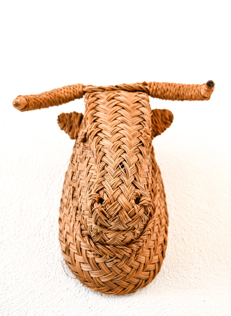 wicker-work-Bulls-head-12