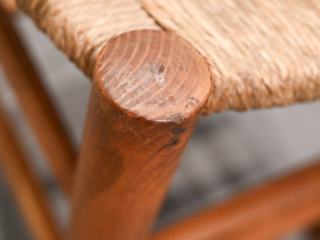 A Pair of &ldquo;Bauche&rdquo; Rush Stools, Attributed to Charlotte Perriand 01