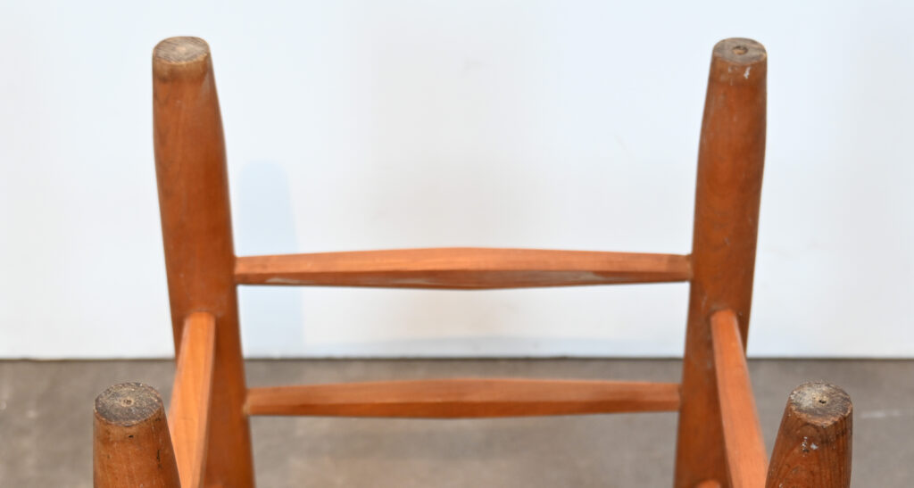 A Pair of &ldquo;Bauche&rdquo; Rush Stools, Attributed to Charlotte Perriand 05