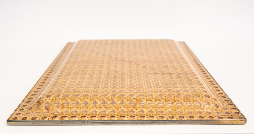 Christian-Dior-style-lucite-and-cane-tray-with-silver-plated-edging4