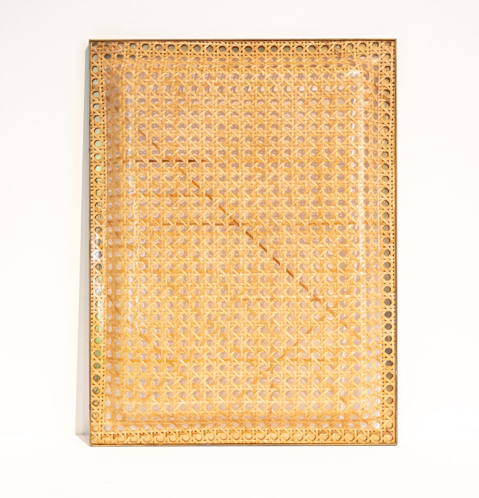 Christian-Dior-style-lucite-and-cane-tray-with-silver-plated-edging5