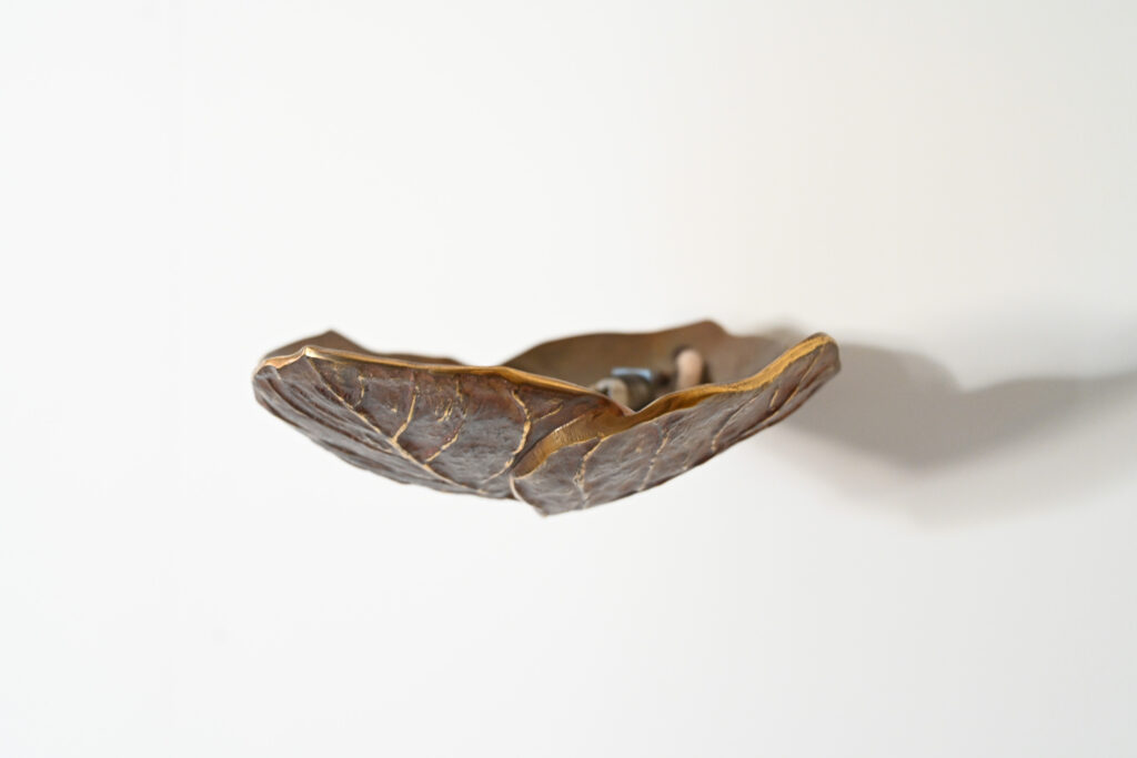 Chrystiane Charles Bronze Leaf Wall Light Uplighter 10