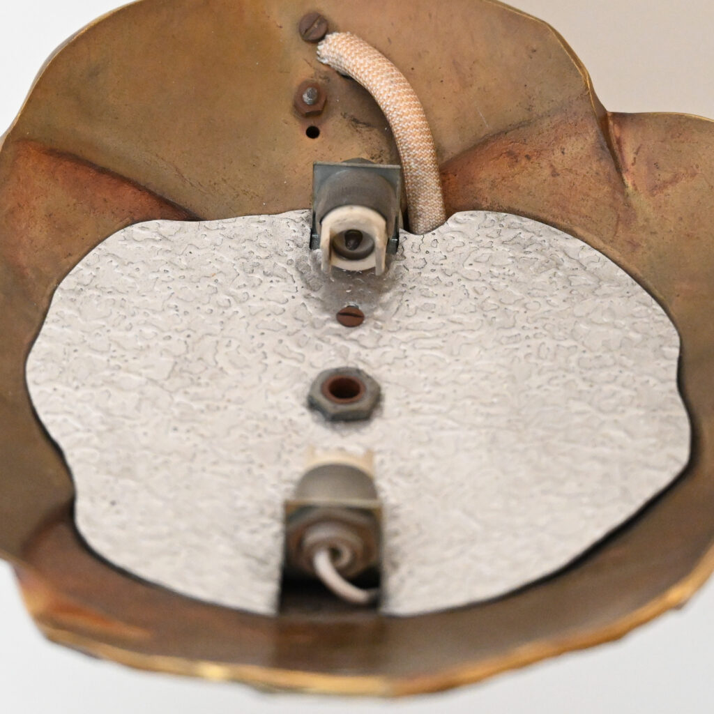 Chrystiane Charles Bronze Leaf Wall Light Uplighter 2