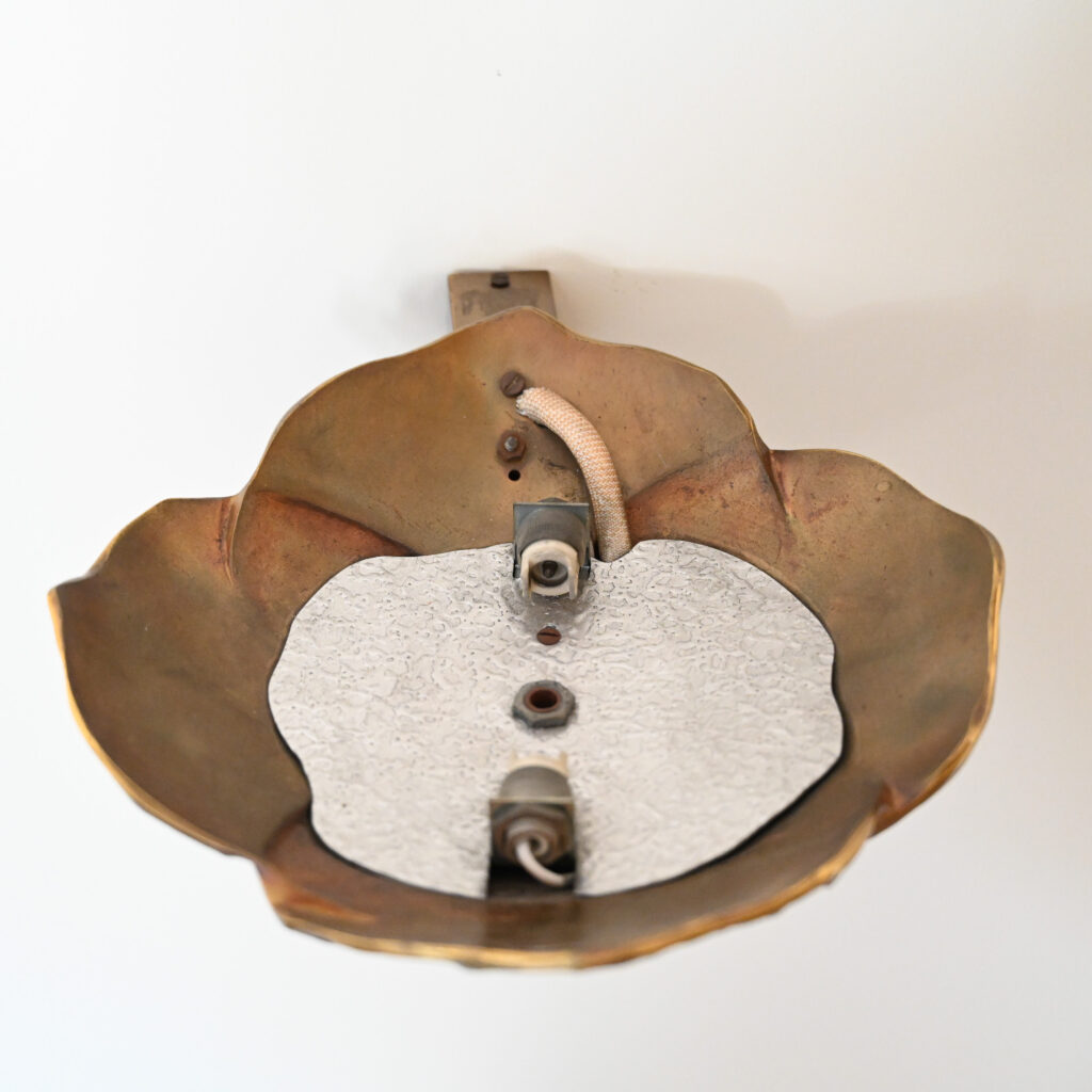 Chrystiane Charles Bronze Leaf Wall Light Uplighter 3