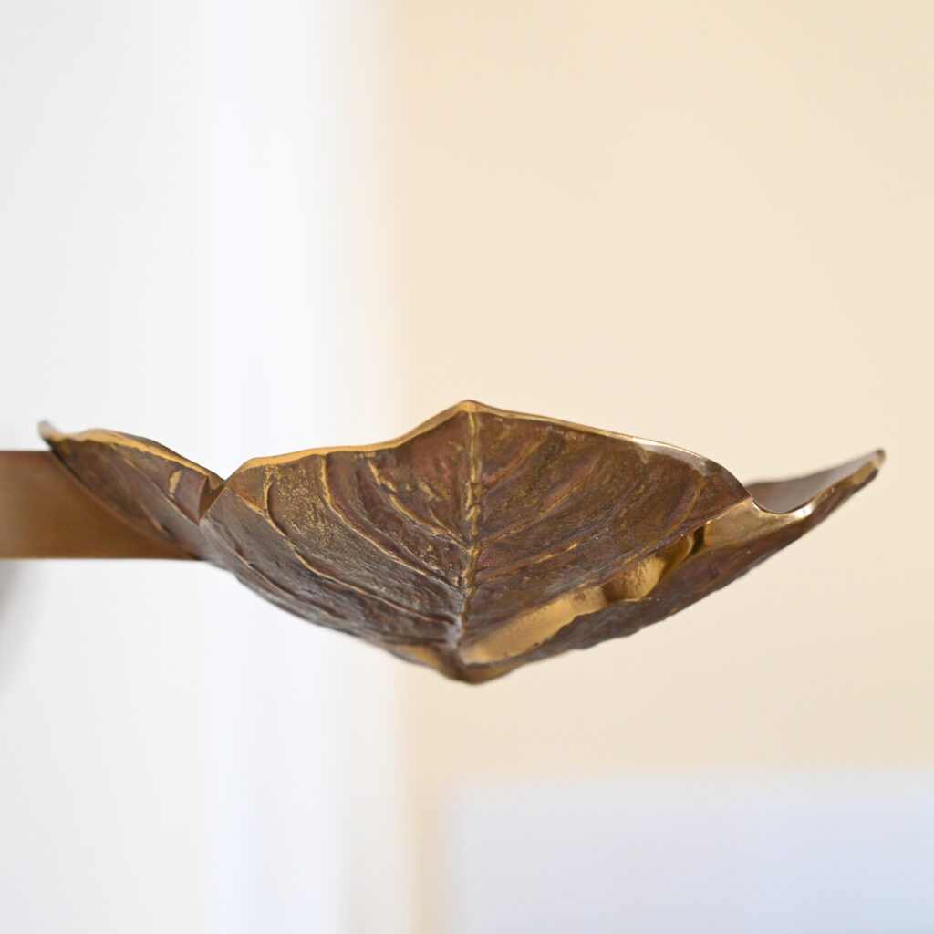Chrystiane Charles Bronze Leaf Wall Light Uplighter 5