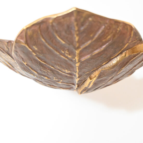 Chrystiane Charles Bronze Leaf Wall Light Uplighter