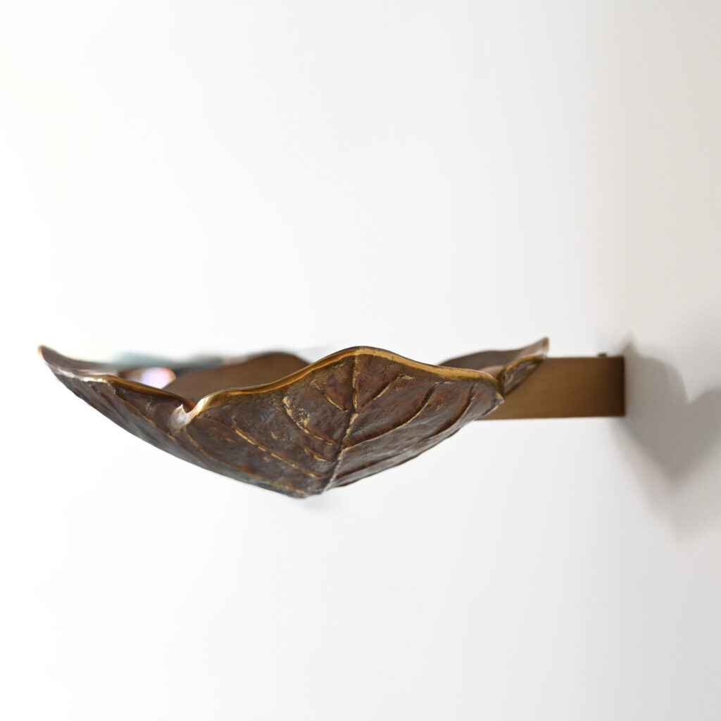 Chrystiane Charles Bronze Leaf Wall Light Uplighter 7