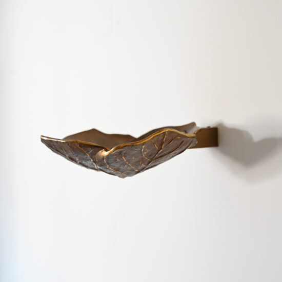 Chrystiane Charles Bronze Leaf Wall Light Uplighter 8