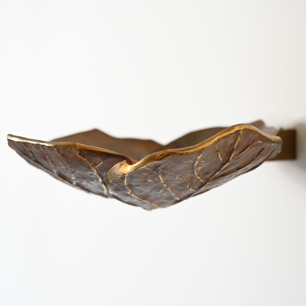 Chrystiane Charles Bronze Leaf Wall Light Uplighter 9