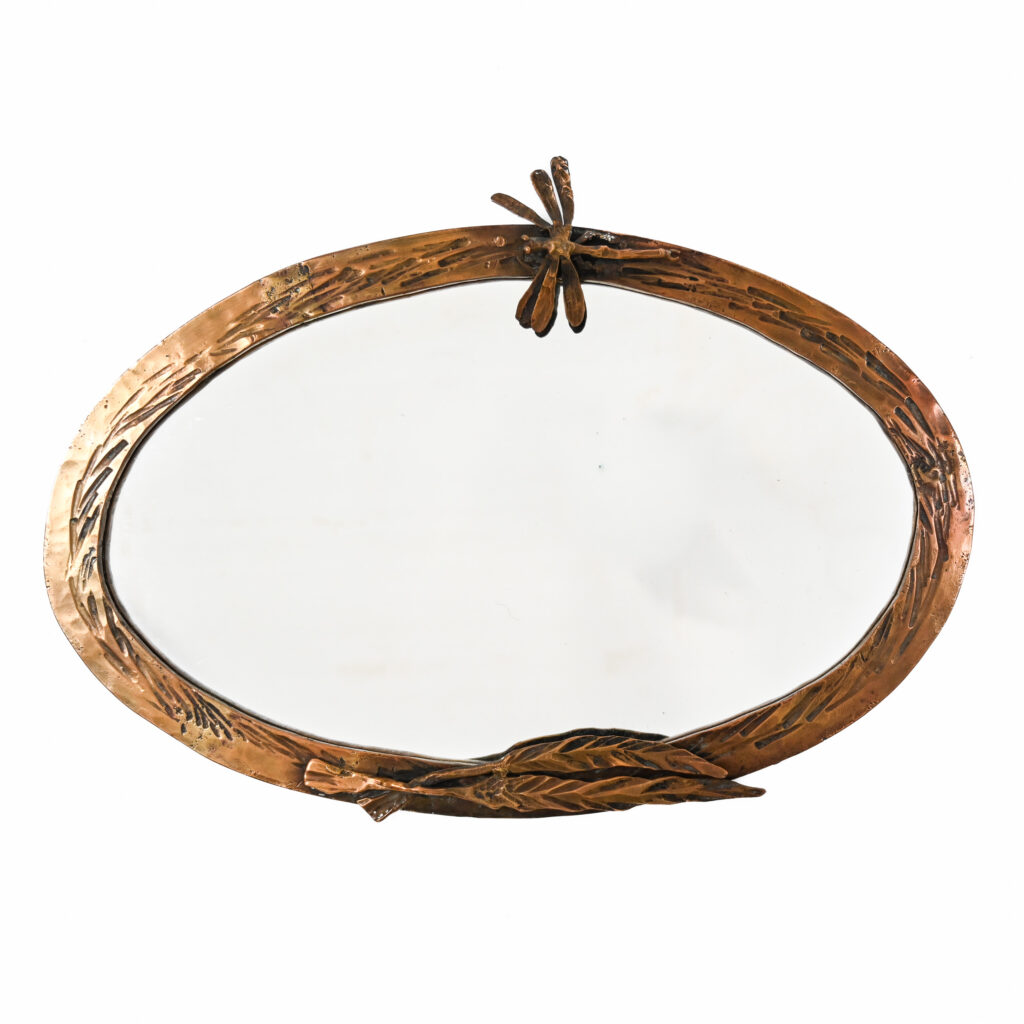French Art Nouveau Bronze Mirror, c. 1905&ndash;1915 12