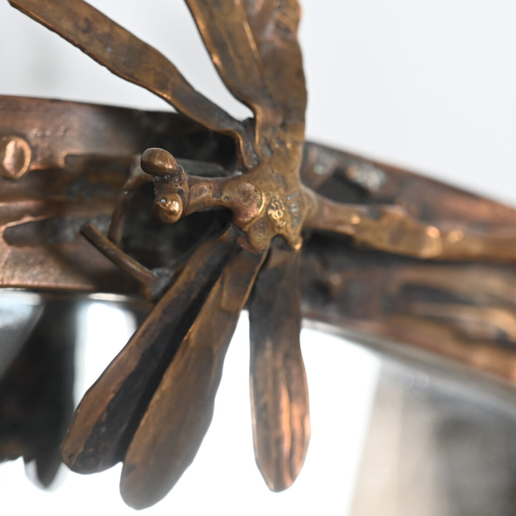 French Art Nouveau Bronze Mirror, c. 1905&ndash;1915 4