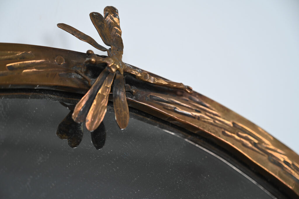 French Art Nouveau Bronze Mirror, c. 1905&ndash;1915 5