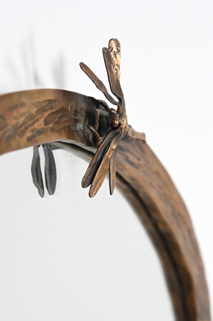 French Art Nouveau Bronze Mirror, c. 1905&ndash;1915 8
