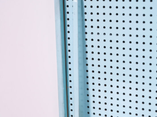 Mid Century Moroccan Wall Cupboard, Fez 1951 Modernist Painted Wood Cabinet 10