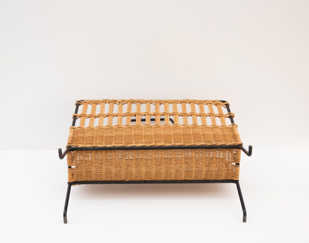 Raoul-Guys-metal-and-rattan-magazine-holder6