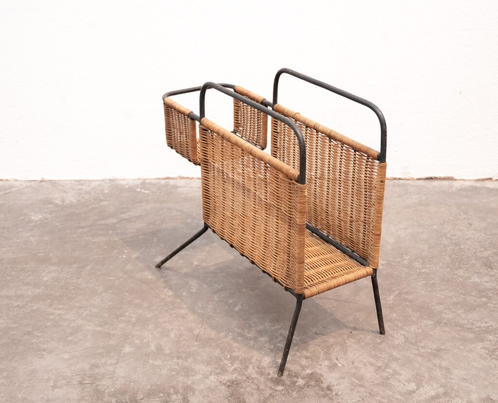 Raoul-Guys-style-metal-and-rattan-canine-inspired-magazine-holder7