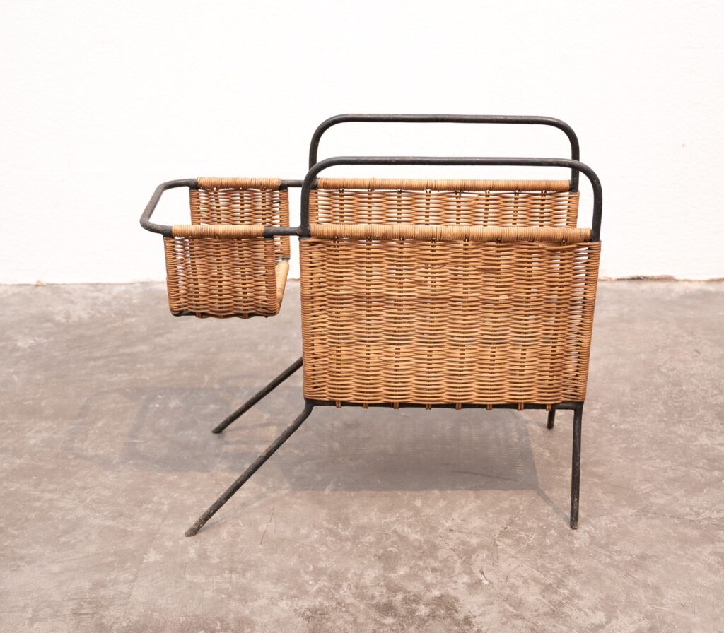 Raoul-Guys-style-metal-and-rattan-canine-inspired-magazine-holder8