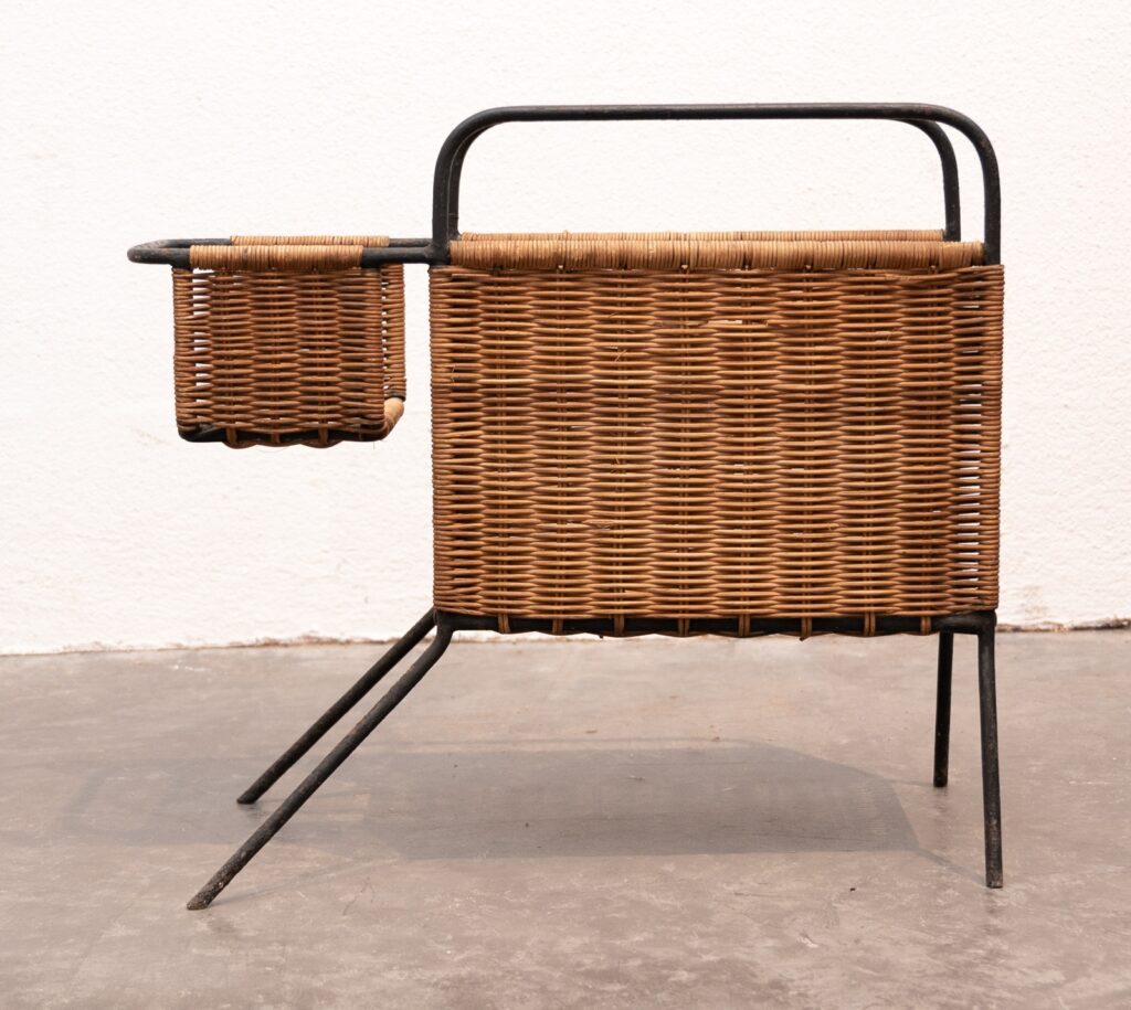 Raoul-Guys-style-metal-and-rattan-canine-inspired-magazine-holder9