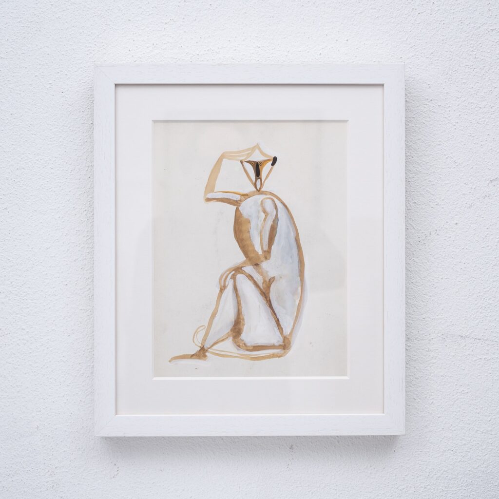 Sitting-monkey-gouache-by-Henri-SAMOUILOV3