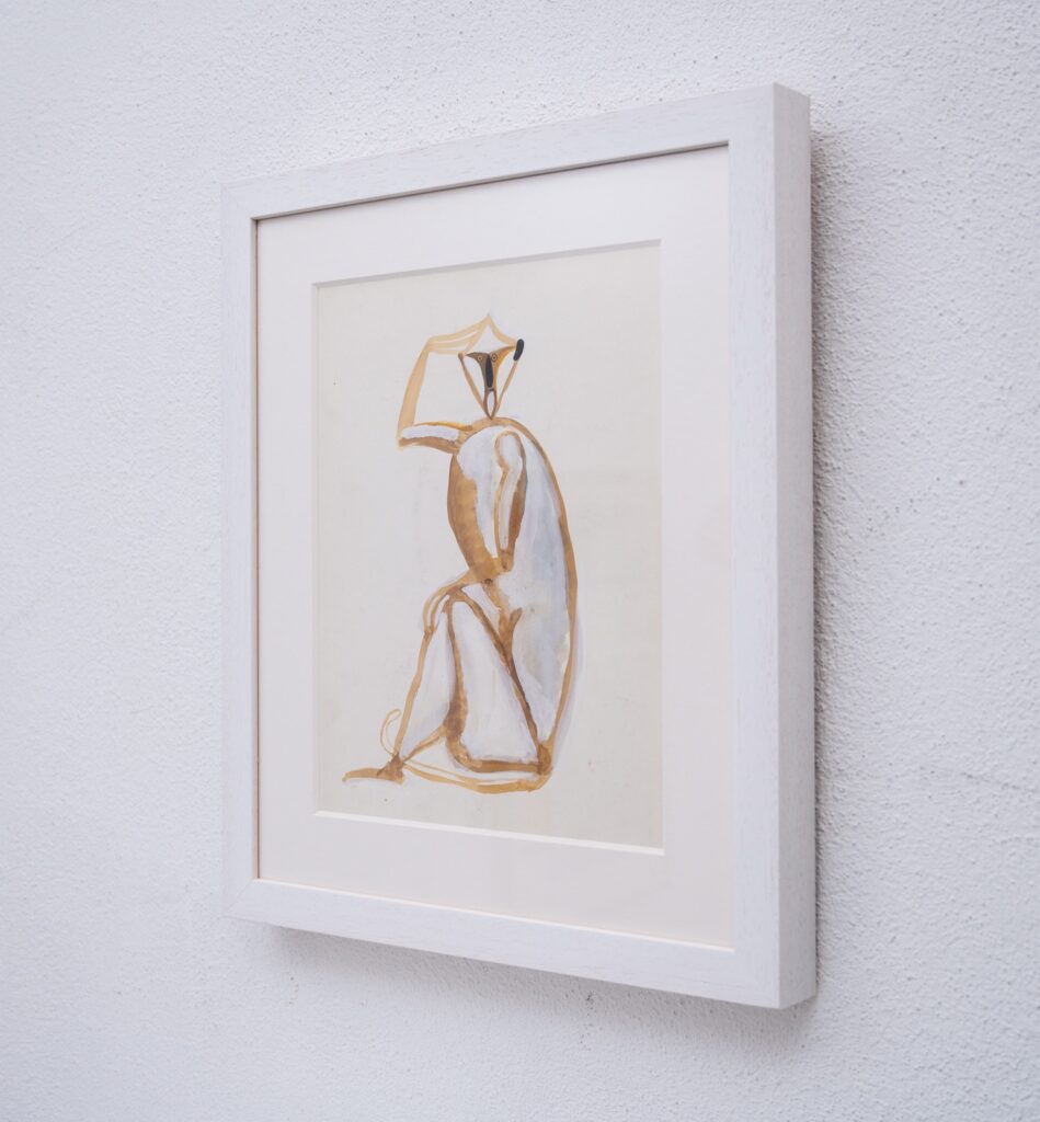 Sitting-monkey-gouache-by-Henri-SAMOUILOV6