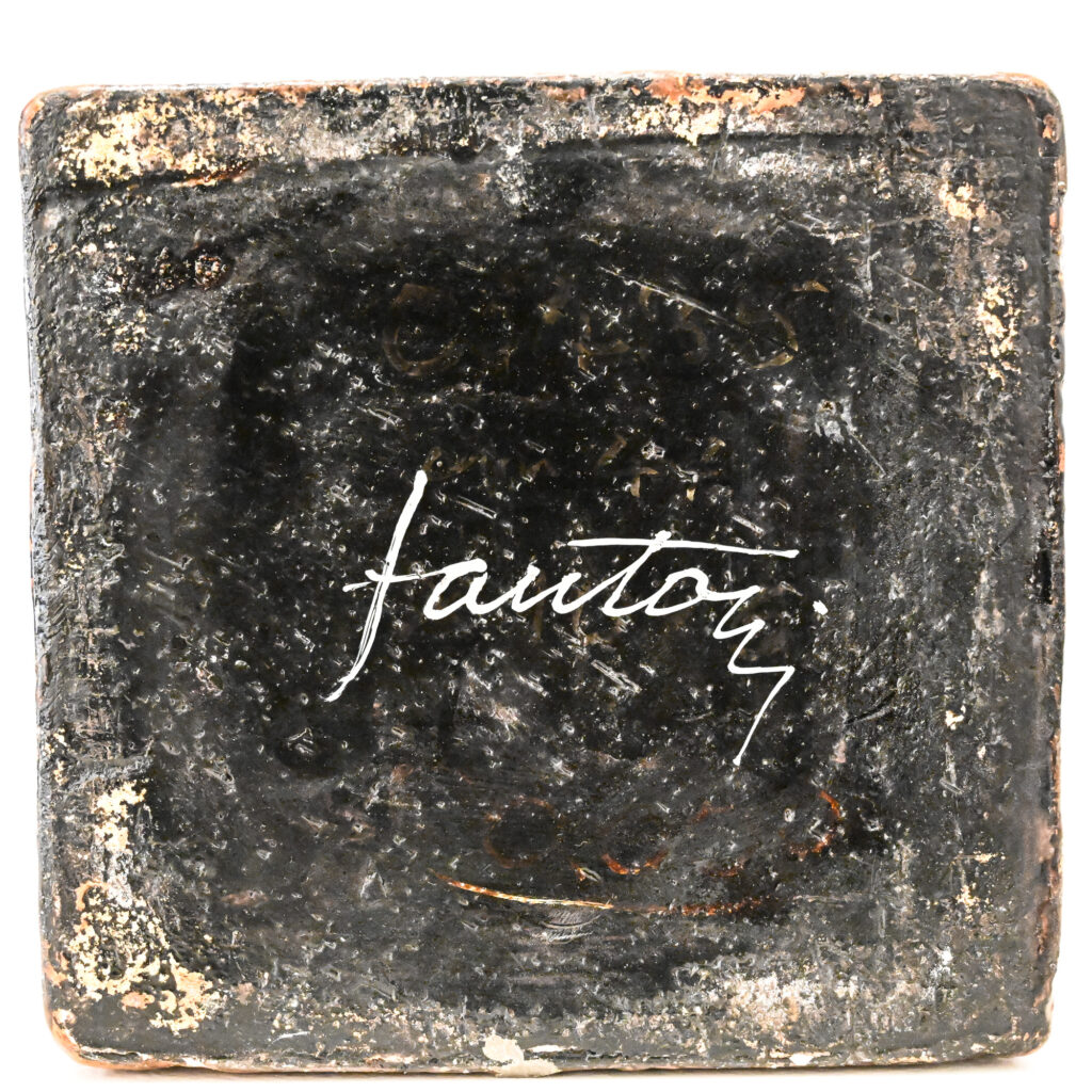 Square-aqua-and-brown-square-slab-vase-by-Marcello-Fantoni-Italy-17