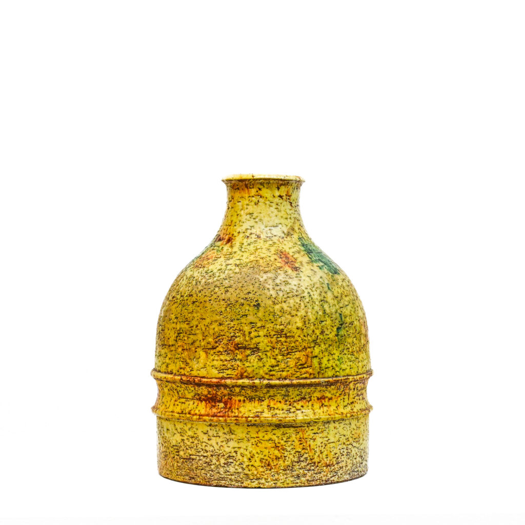 Tall-yellow-round-vase-by-Marcello-Fantoni-Italy-02