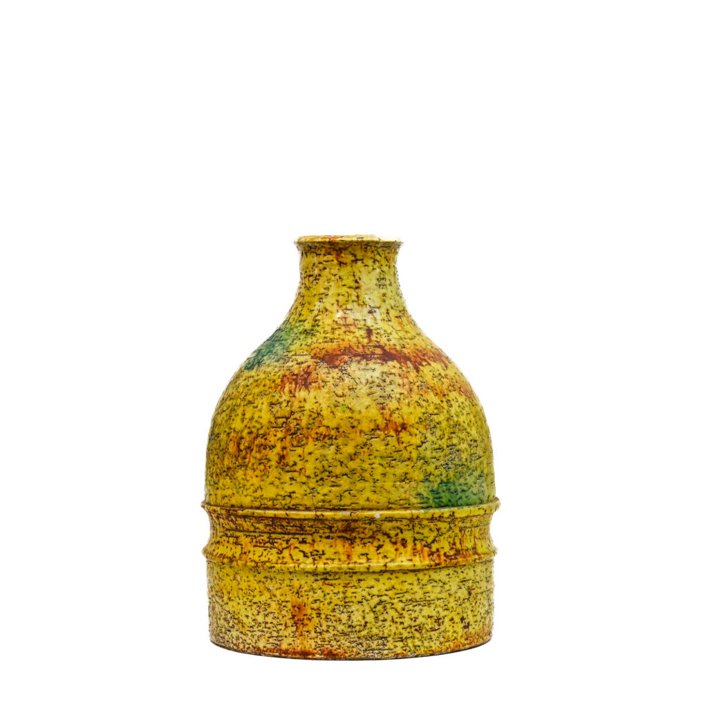 Tall-yellow-round-vase-by-Marcello-Fantoni-Italy-04