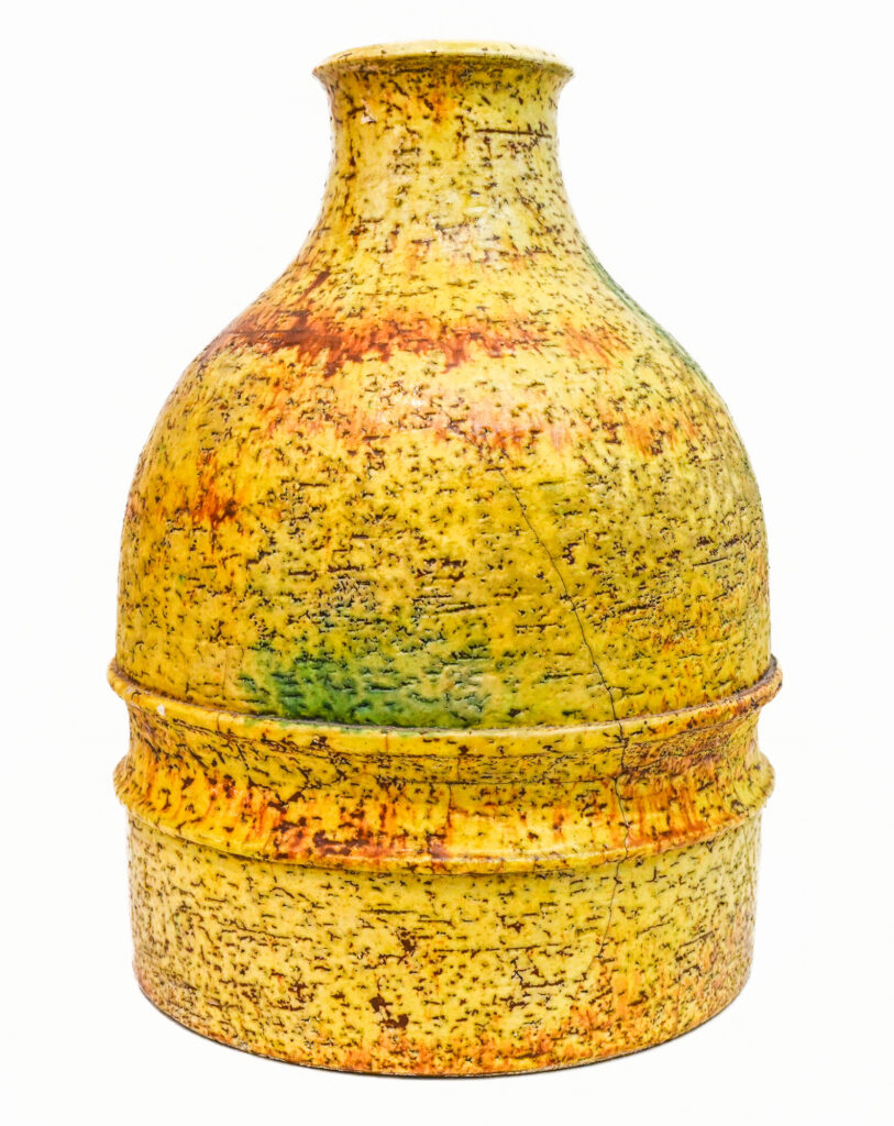 Tall-yellow-round-vase-by-Marcello-Fantoni-Italy-08